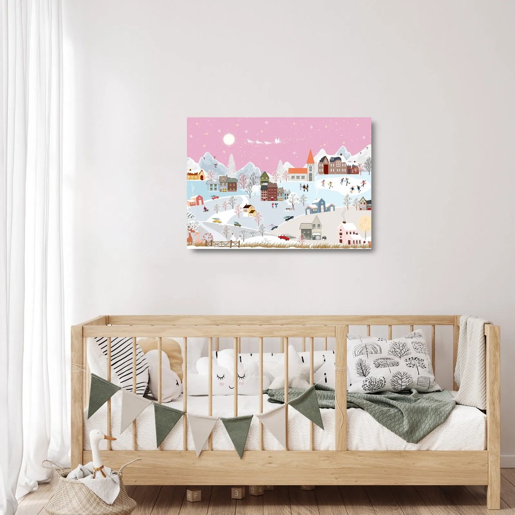 Obraz na szkle - Magiczna zima (70x50 cm)