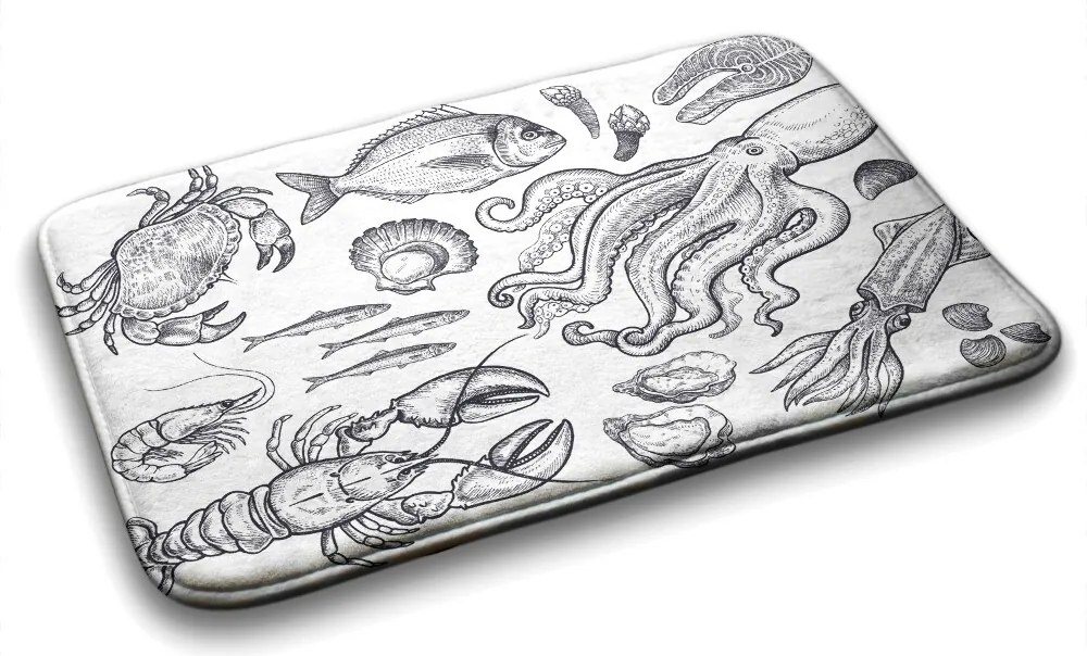 Dywanik łazienkowy Dywanik łazienkowy Morskie Zwierzęta