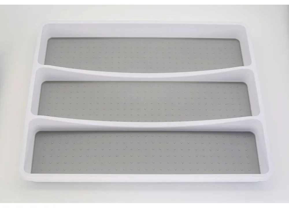 Szary plastikowy organizer na sztućce 41 x 33 cm – Addis