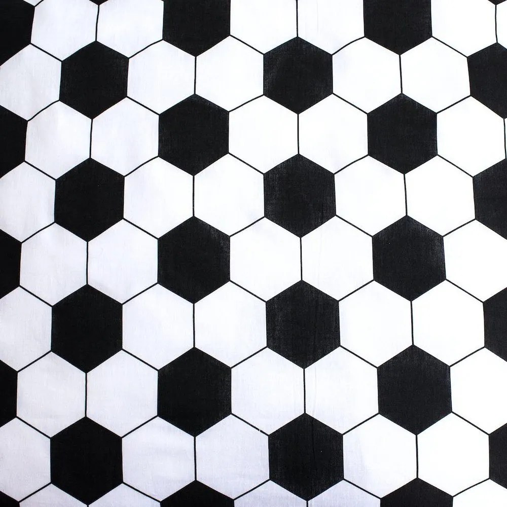 Zielona bawełniana pościel dziecięca jednoosobowa 140x200 cm Football – Jerry Fabrics