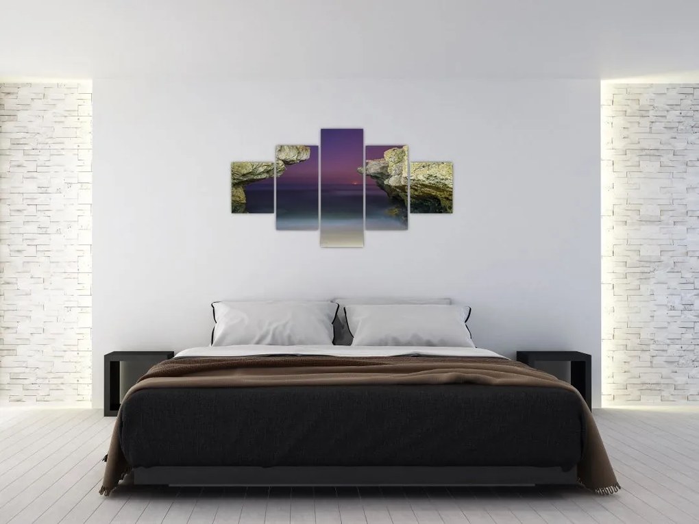 Obraz - klif morski (125x70 cm)