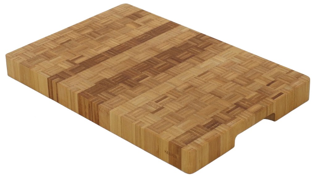 Deska do krojenia z drewna bambusowego,gruba taca kuchenna firmy KESPER