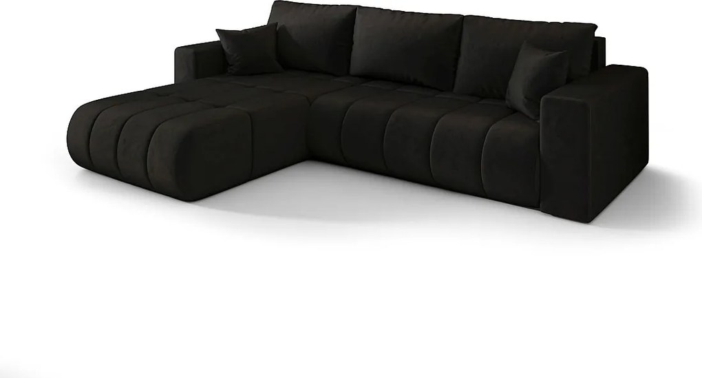 Narożnik BEDANTE MILO PREMIUM L Monolith 97 lewy z funkcją spania Mebel łączący wygodę i nowoczesny design