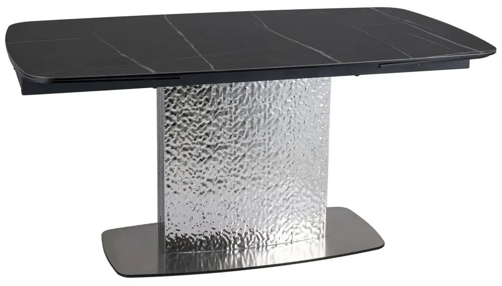STÓŁ MONCLER CERAMIC CZARNY SAHARA NOIR / SREBRNY (160-240)X90 SIGNAL