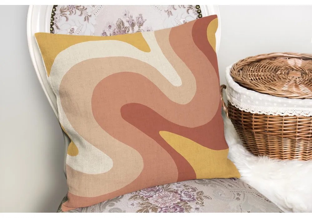 Poszewka na poduszkę 43x43 cm Strawberry Creamsicle – Mila Home