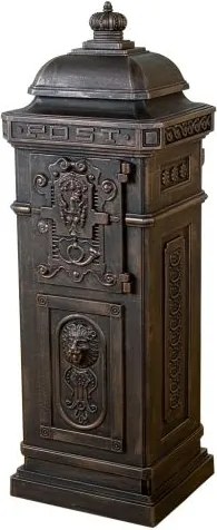 Skrzynka na listy antyczny mosiądz