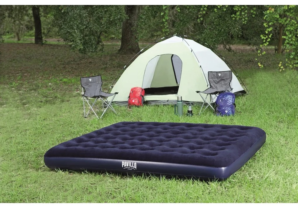 Bestway Zamszowy materac dmuchany kingsize, 203 x 183 x 22 cm