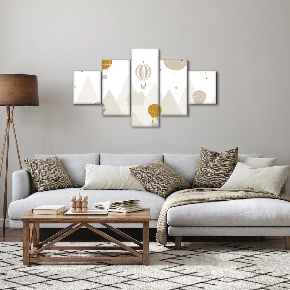 Obraz - Latające balony (125x70 cm)