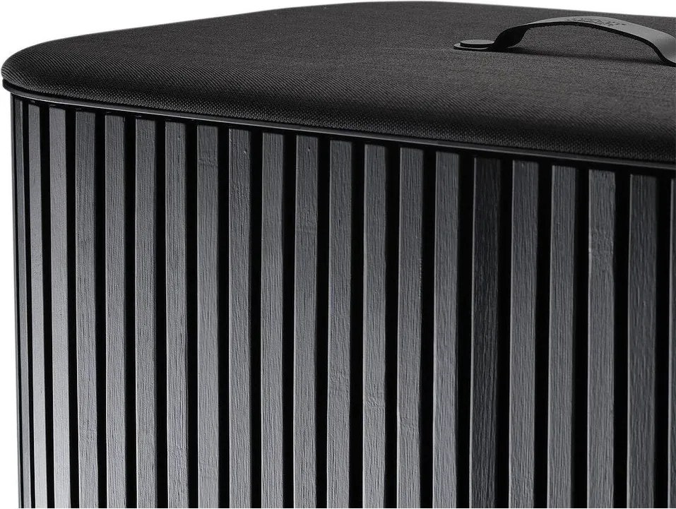 Czarny bambusowy kosz na pranie 3x30 l Tota Trio Luxe – Joseph Joseph