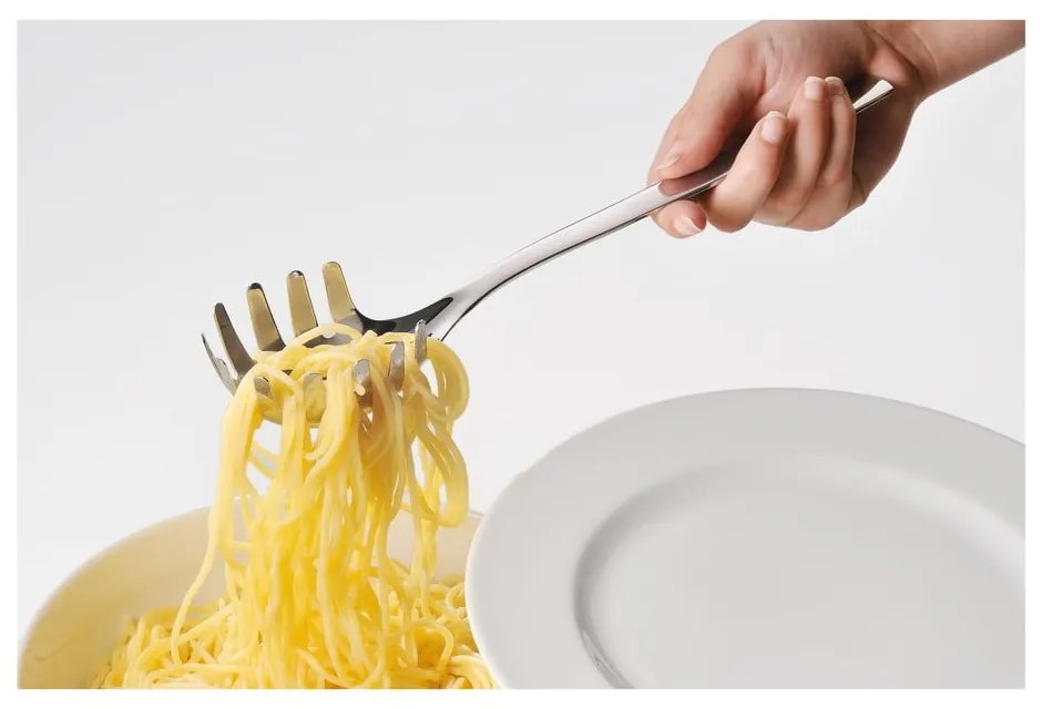 Łyżka do makaronu ze stali nierdzewnej Cromargan® WMF Nuova, dł. 30 cm