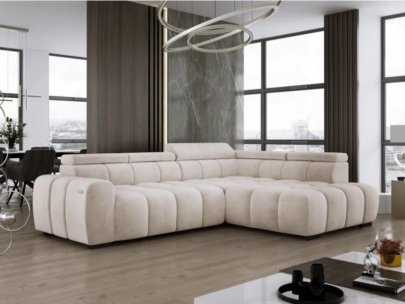 Narożnik BULL L Prawostronny z Elektryczną Regulacją SALVADOR 01 WERSAL