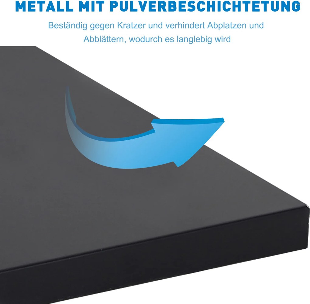 Outsunny Stabilna Podstawa Metalowa do Parasola, Pasuje do Rur Ø30mm Ø35mm Ø38mm, Czarna, 45x45x39cm | Aosom PL