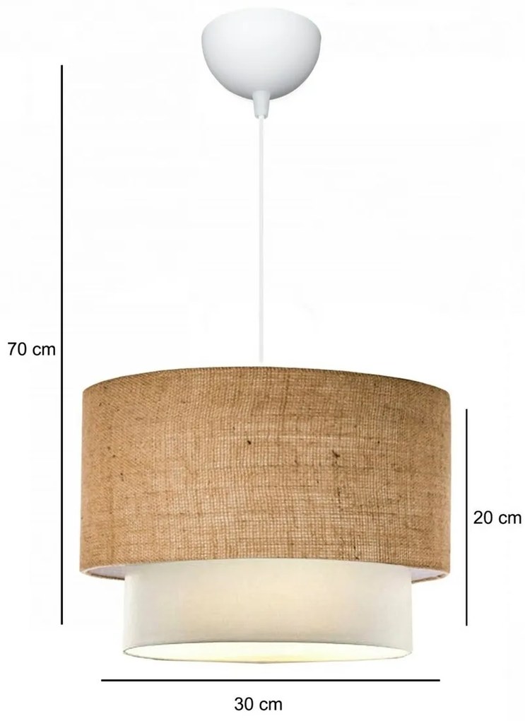 Lampa wisząca AYD-2999v Terra, beżowa