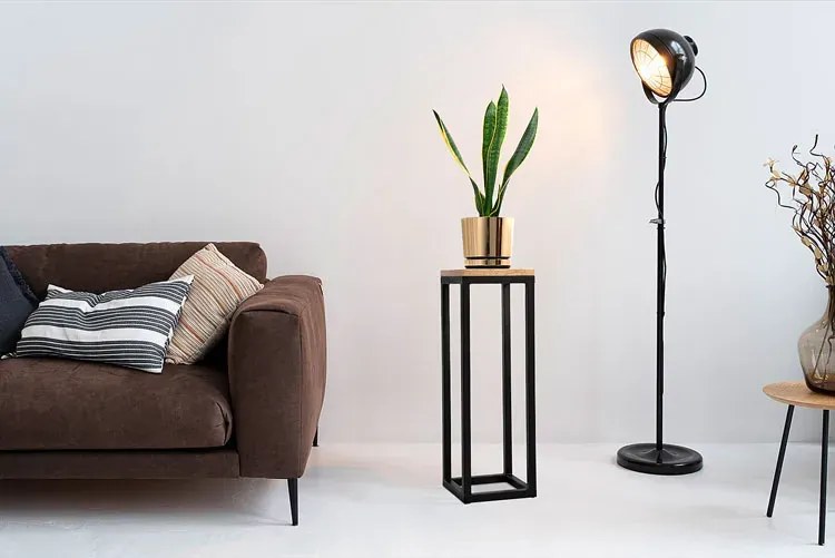 Industrialny metalowy stojak na kwiaty 60 cm F1-G80