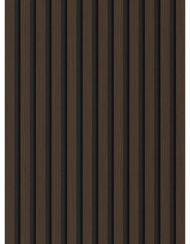 Mexen Lam-F lamele ścienne akustyczne 275 x 30 cm, filc 8 mm, fornir techniczny, Orzech Palisandrowy - S105-275307-3015-021