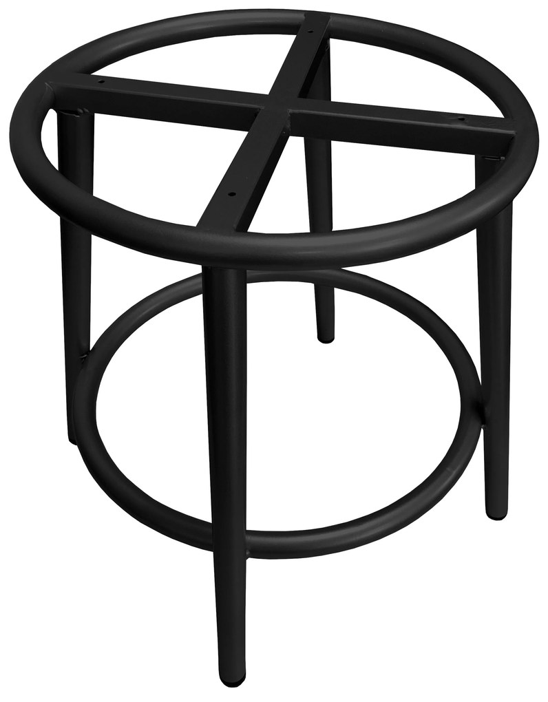 Taboret Ben noga metalowa czarna MG16