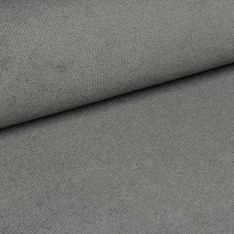 Łóżko tapicerowane COMFINO VELVET z wysuwanym miejscem do spania 120x200 cm, szare
