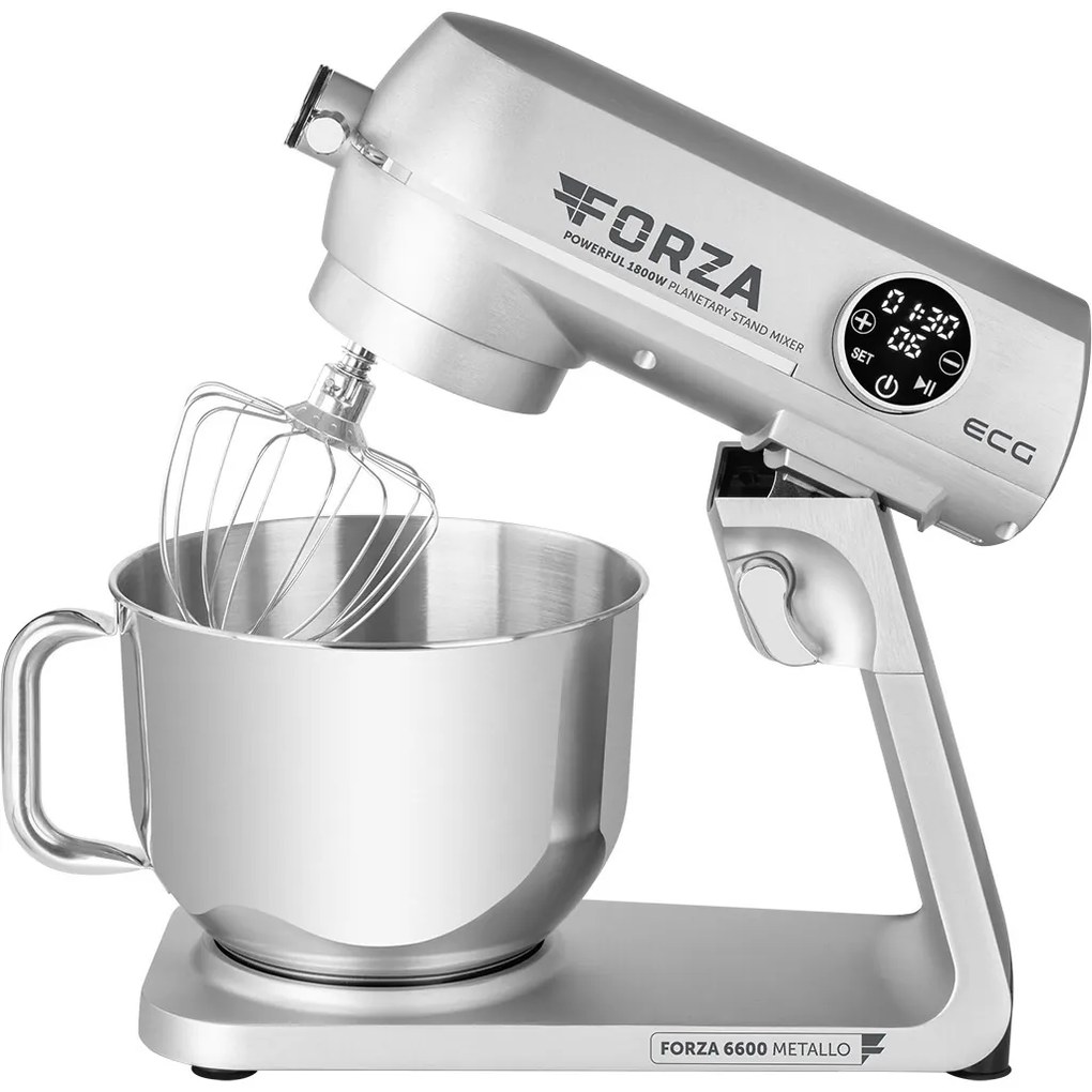 ECG Forza 6600 robot kuchenny Metallo Argento