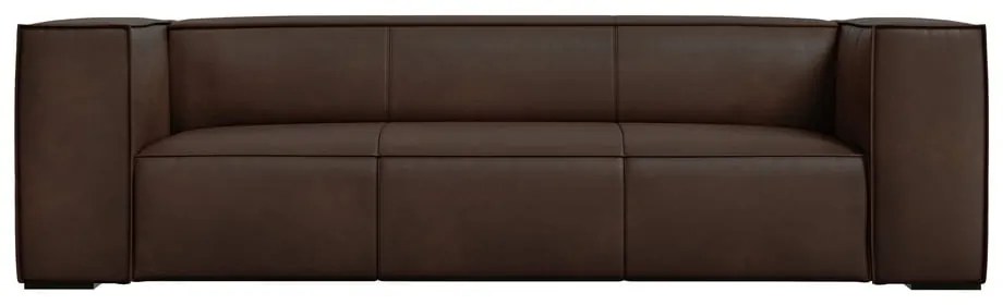 Ciemnobrązowa skórzana sofa 227 cm Madame – Windsor &amp; Co Sofas