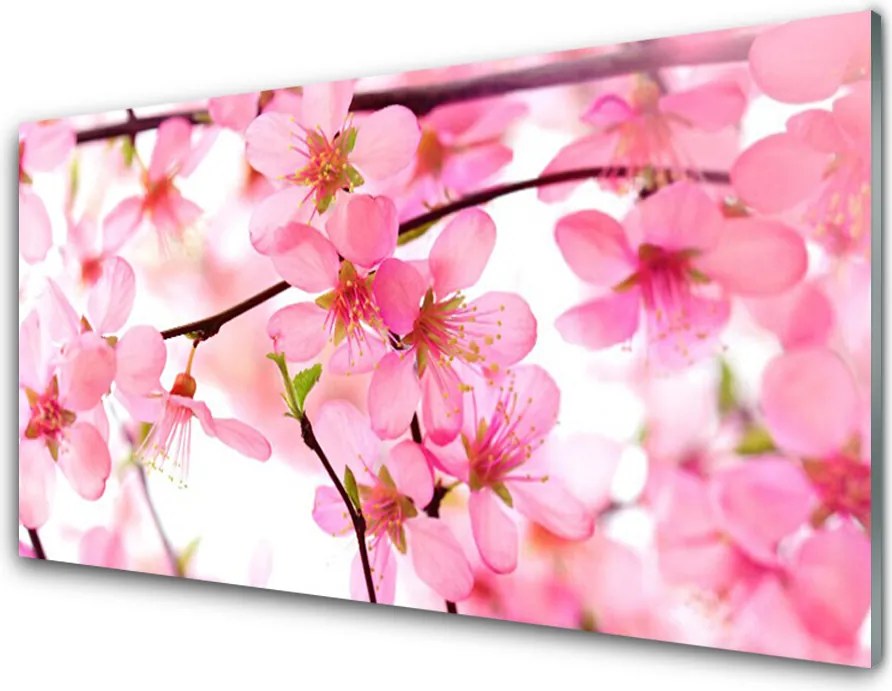 Szkło do Kuchni na Ścianę Pełnia Kwiatowego Rozkwitu