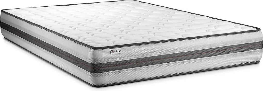 lózka z materacem VITAL POWER RECOVER 135 x 200 cm Rama lózka Czarny