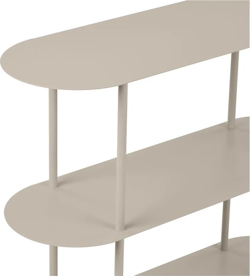 Beżowy metalowy regał 90x81x31 cm Rieti – House Nordic