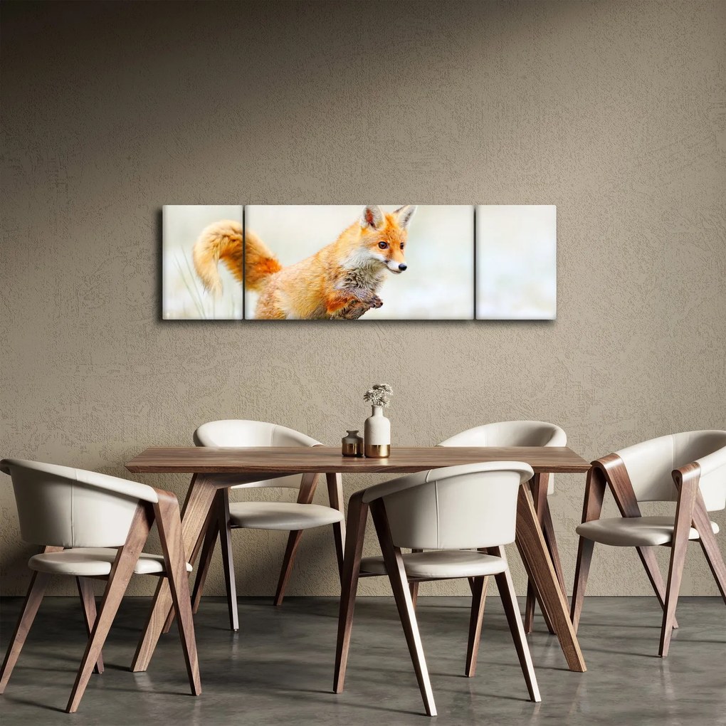 Obraz - Skaczący lis (170x50 cm)