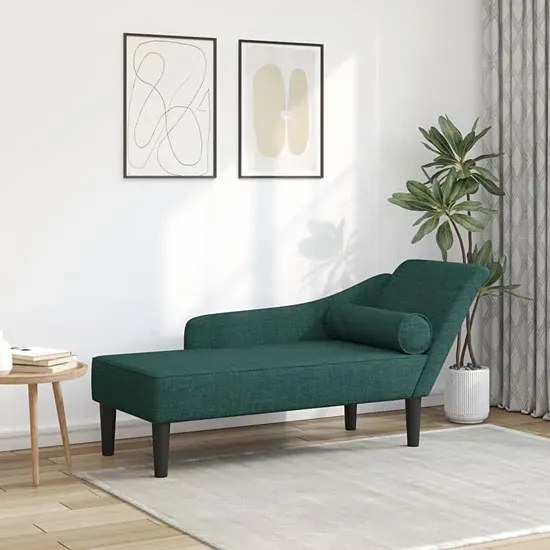 Zielony elegancki szezlong z poduszką Z9-G95