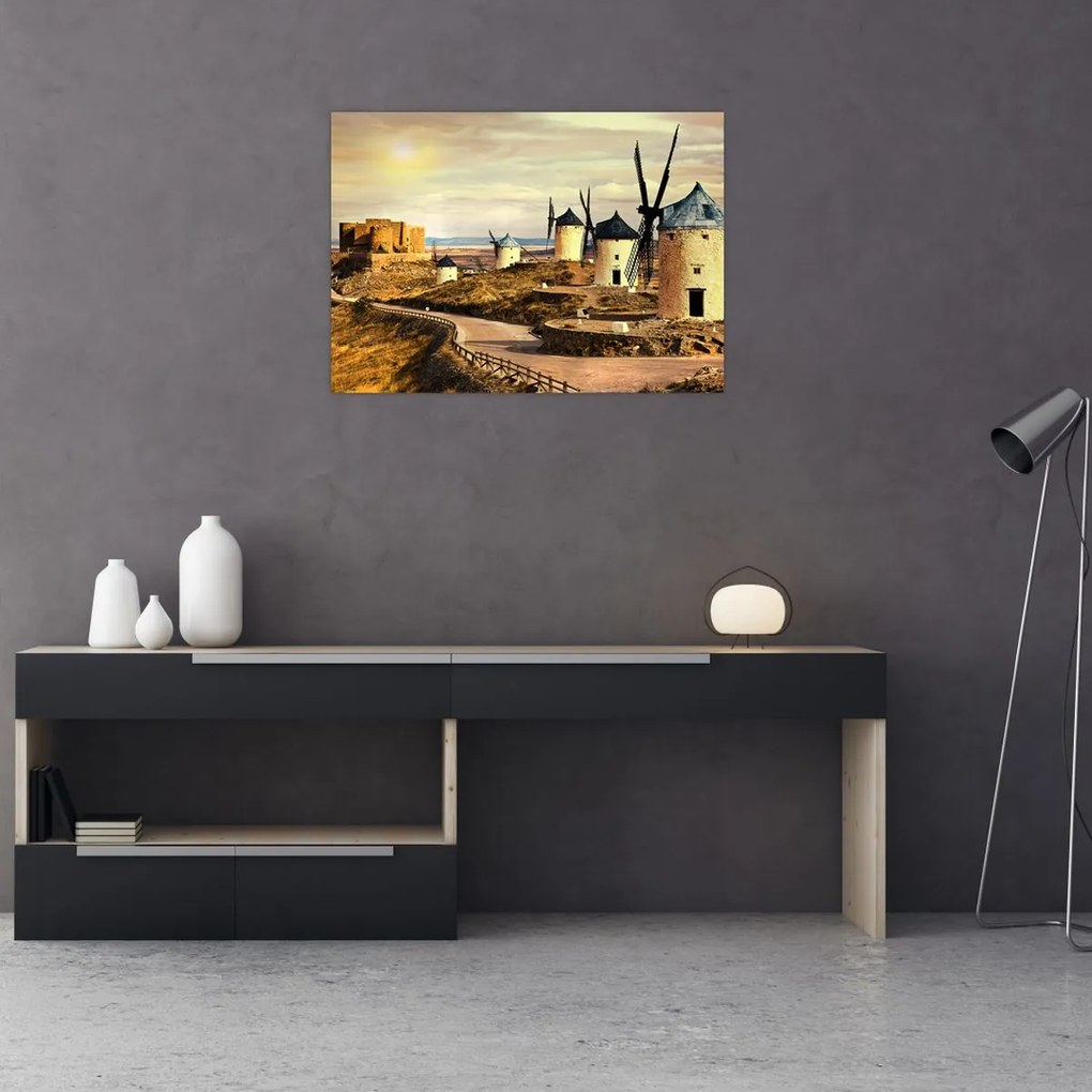 Obraz - Wiatraki (70x50 cm)