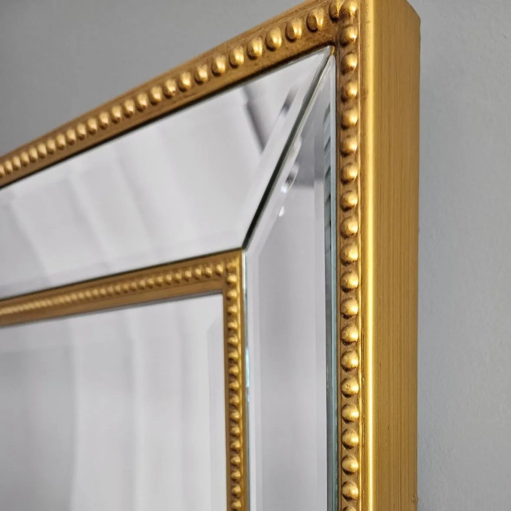 Lustro w lustrzanej ramie, kolor złoty 104x74cm