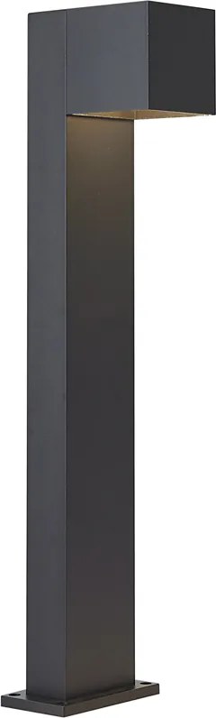 Lampa zewnętrzna czarna 65 cm z LED IP64 ze światłem ściemnianym i solarnym - Charlene