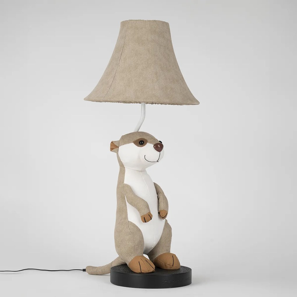 Lampa stołowa Dla dzieci Surykata beżowa - Eddie Dla dzieci Oswietlenie wewnetrzne