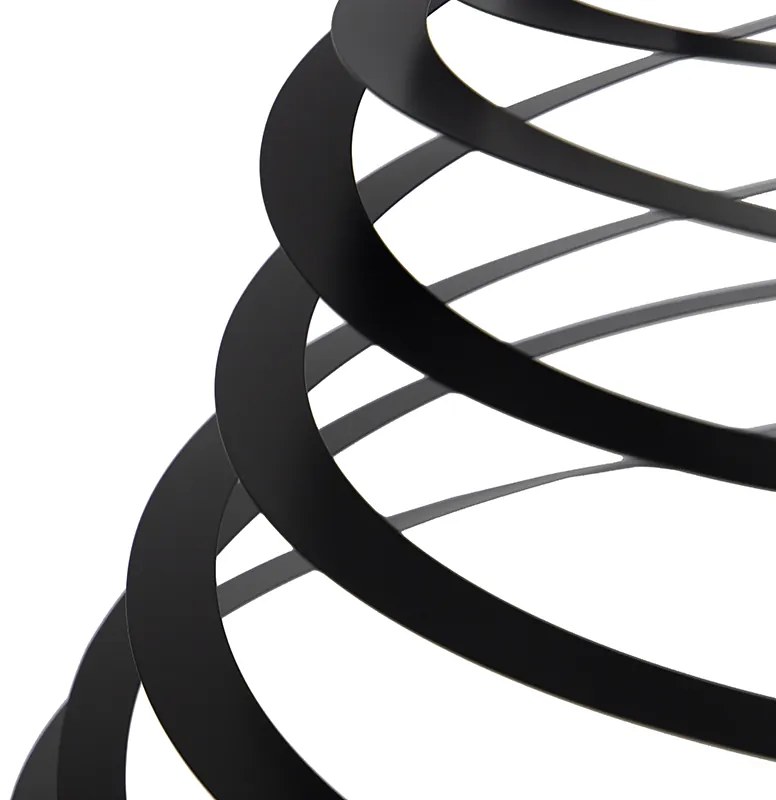 Klosz lampy stalowy czarny 50 cm - Spiral