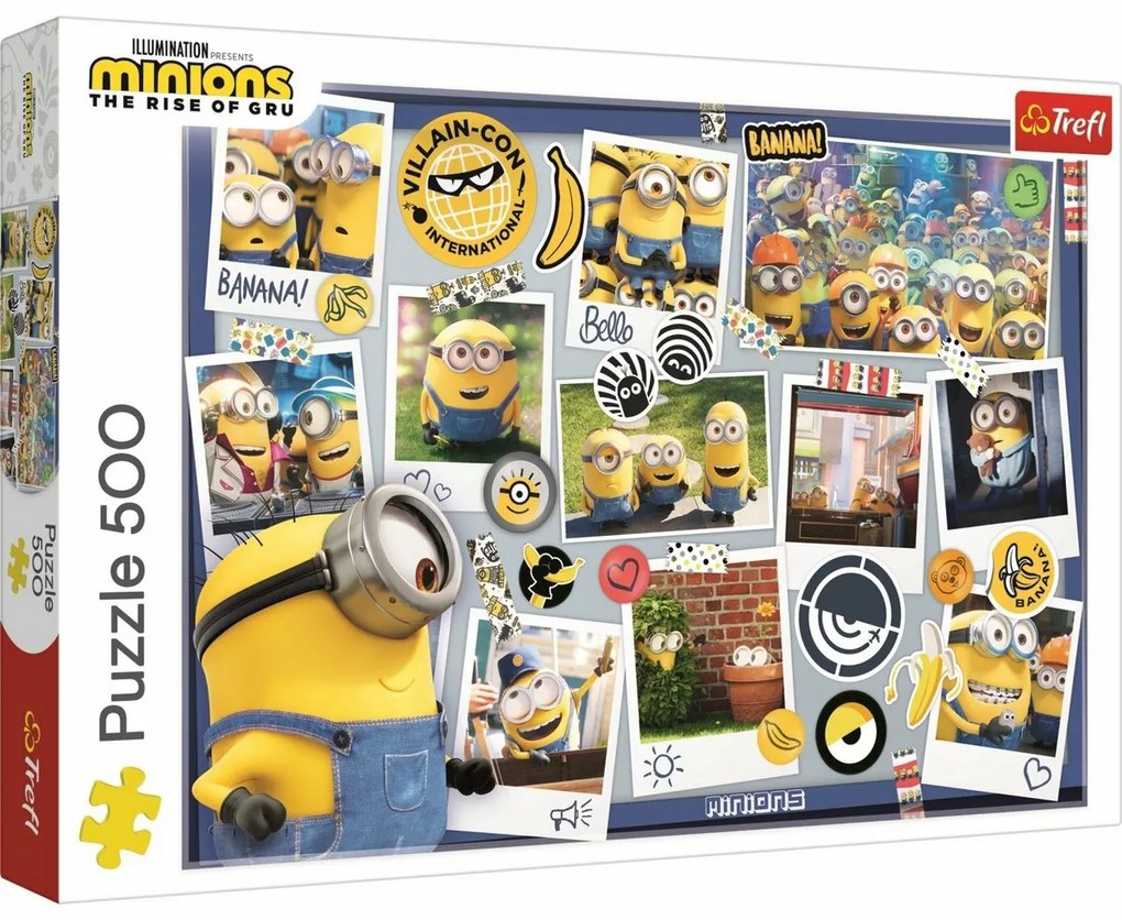 Trefl Puzzle Minionki Szalona kolekcja zdjęć, 500elementów