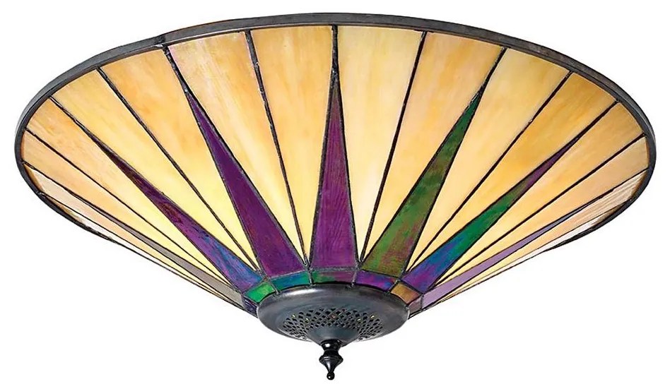 Endon 70240 - Lampa sufitowa Tiffany DARK STAR 2xE27/40W/230V śr. 49 cm