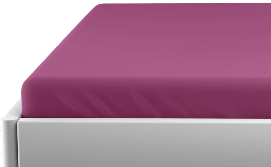 PrzytulneMieszkanie.pl Jersey prześcieradło do dziecięcego łóżeczka EXCLUSIVE 70x140 cm bordowe