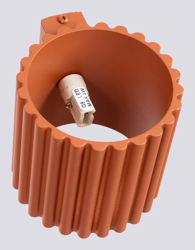 Pomarańczowy kinkiet ø 10 cm Zora – Sollux