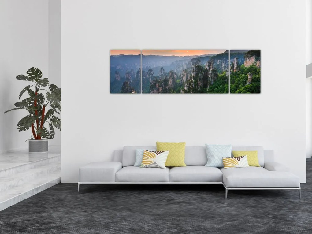 Obraz - Narodowy Park Leśny Zhangjiajie (170x50 cm)