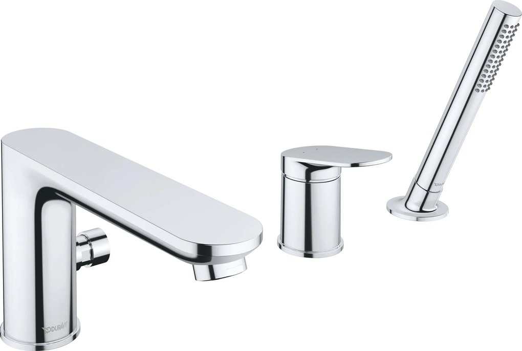 3-otworowa bateria wannowa Duravit Wave