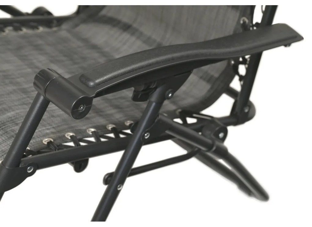 Cattara 13520 Składany leżak Alicante,antracytowy, 150 x 66 cm