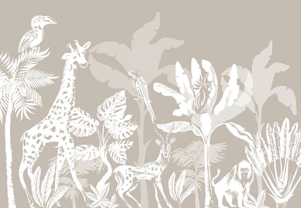 Fototapeta - Beżowe safari (196x136 cm)