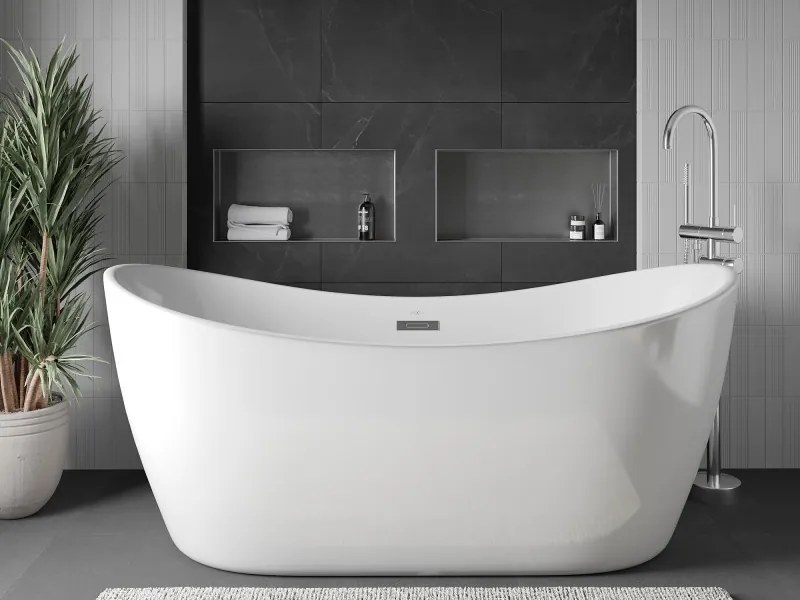 Mexen X-Wall-NR półka wnękowa bez kołnierza 60 x 30 cm, inox - 1911603010