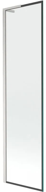 Mexen Next L parawan nawannowy 1-skrzydłowy 50 x 150 cm, czarna ramka, nikiel szczotkowany - 895-050-000-03-70-97