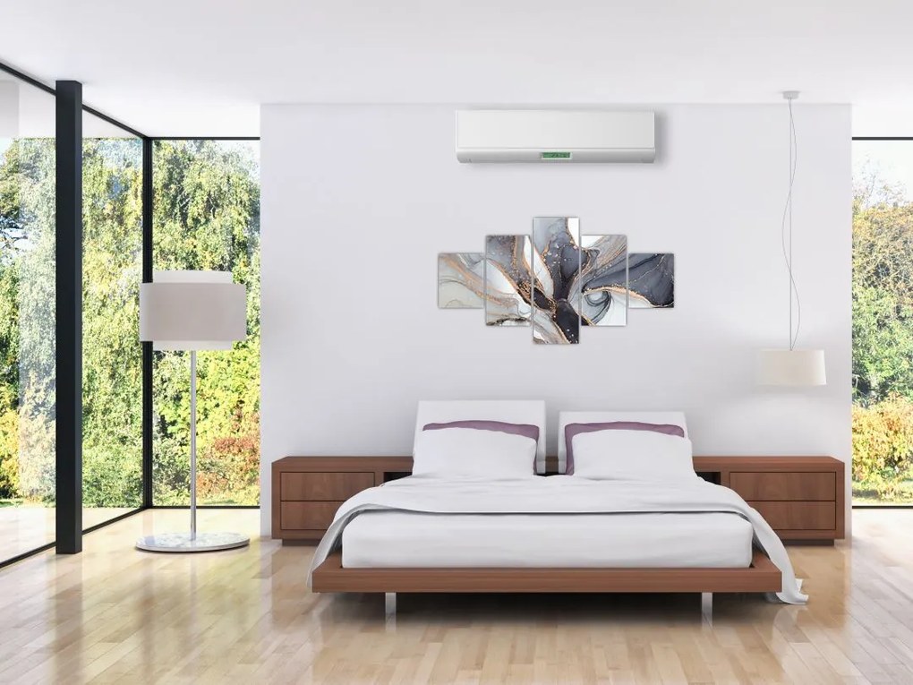 Obraz - Szary marmur (125x70 cm)