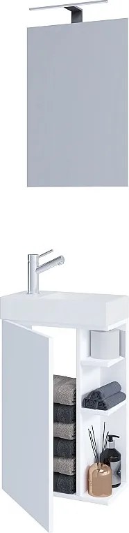 2 szt. umywalka meble łazienkowe Lumia lustro