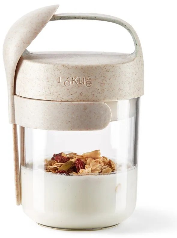 Pojemnik na jogurt z łyżką To Go Organic – Lékué