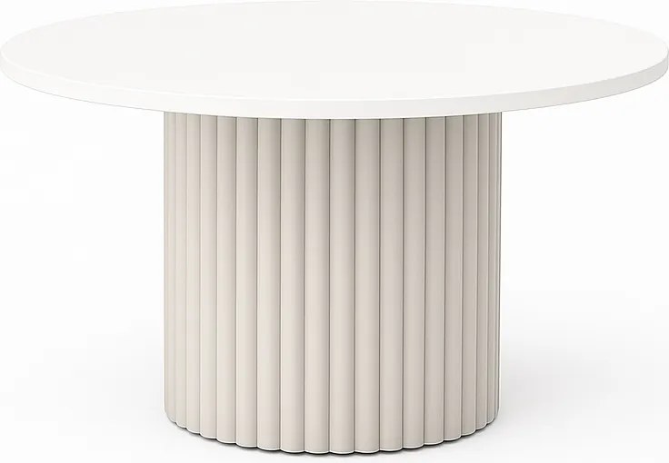 Okrągły stolik kawowy Pico o średnicy 58 cm, podstawa kaszmirowa