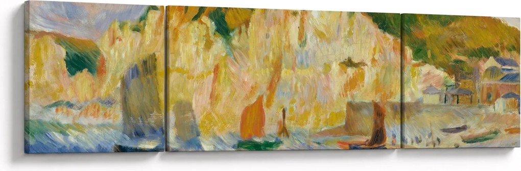 Obraz - Auguste Renoir, Sea and Cliffs, reprodukcje (170x50 cm)