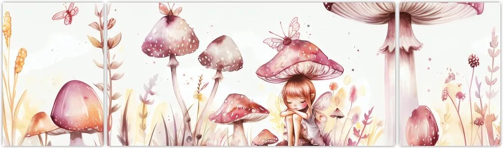 Obraz - Różowa wróżka (170x50 cm)