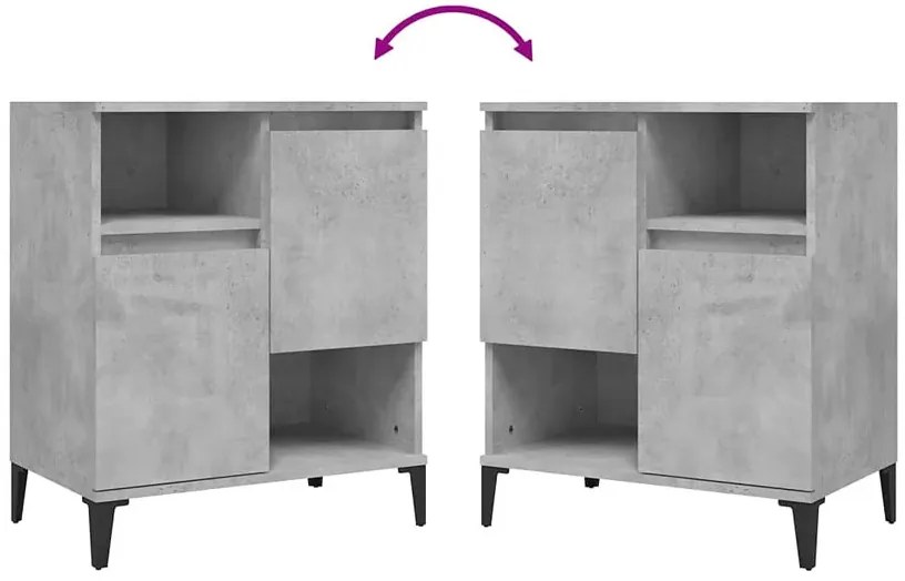 2 sztuki komód na nóżkach beton - Doen